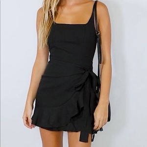 Princess Polly Love Lane Mini Dress Black Size 4